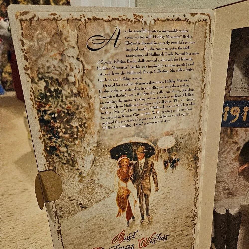 NRFB 1995 HALLMARK SPECIAL EDITION HOLIDAY MEMORIES MATTEL BARBIE DOLL 14106